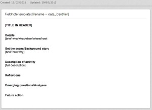 EvernoteFieldnoteTemplate